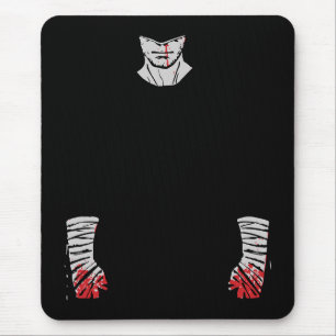 Red-Stained Warrior of Shadows Mouse Mat