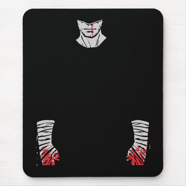 Red-Stained Warrior of Shadows Mouse Mat (Front)