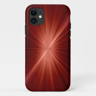 Red Stainless Steel Metal Look iPhone 11 Case