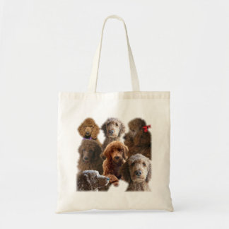 Red Standard Poodle Collage Tote Bag