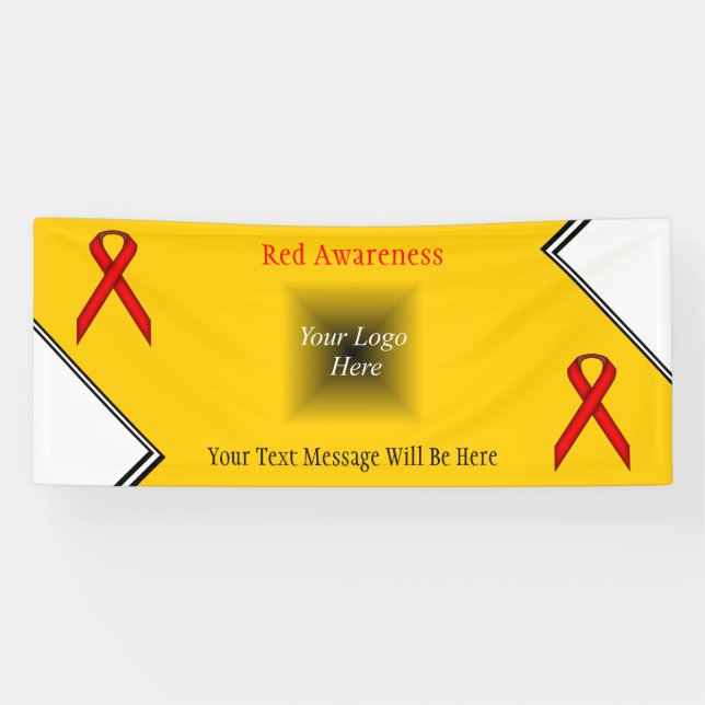 Red Standard Ribbon by Kenneth Yoncich Banner (Horizontal)