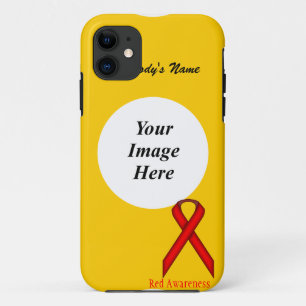 Red Standard Ribbon by Kenneth Yoncich iPhone 11 Case