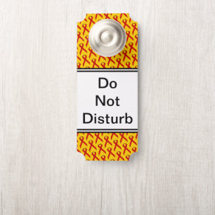 Red Standard Ribbon by Kenneth Yoncich Door Hanger