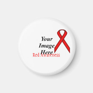 Red Standard Ribbon by Kenneth Yoncich Magnet