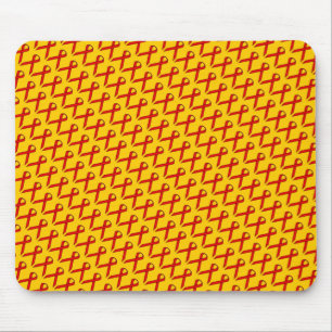 Red Standard Ribbon by Kenneth Yoncich Mouse Mat