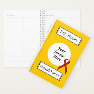 Red Standard Ribbon by Kenneth Yoncich Planner