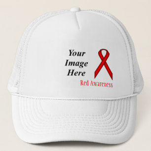 Red Standard Ribbon by Kenneth Yoncich Trucker Hat