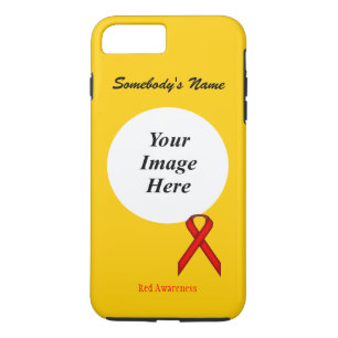 Red Standard Ribbon Template by Kenneth Yoncich iPhone 8 Plus/7 Plus Case