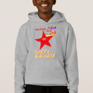 Red Star 5th Birthday Shirt