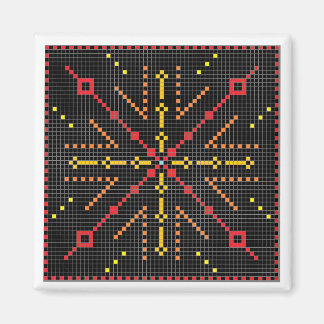Red Star Burst Magnet