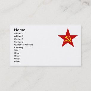 Red Star Business Card