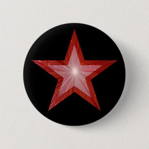 Red Star button black