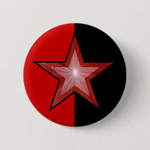 Red Star button red black