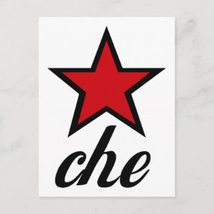 Red Star Che Guevara! Postcard