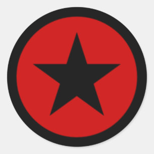 Red Star Classic Round Sticker