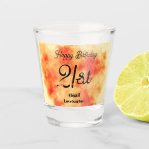 Red Star Cluster 21st Shot Glass