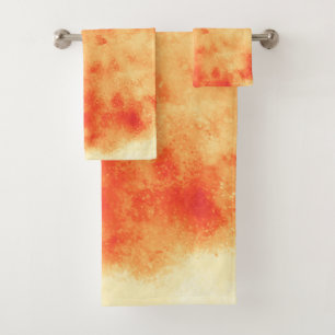 Red Star Cluster cloud effect Bath Towel Set