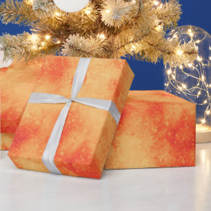Red Star Cluster Wrapping Paper