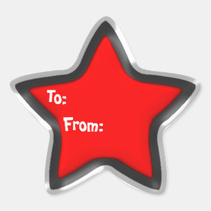 Red Star Gift Tag
