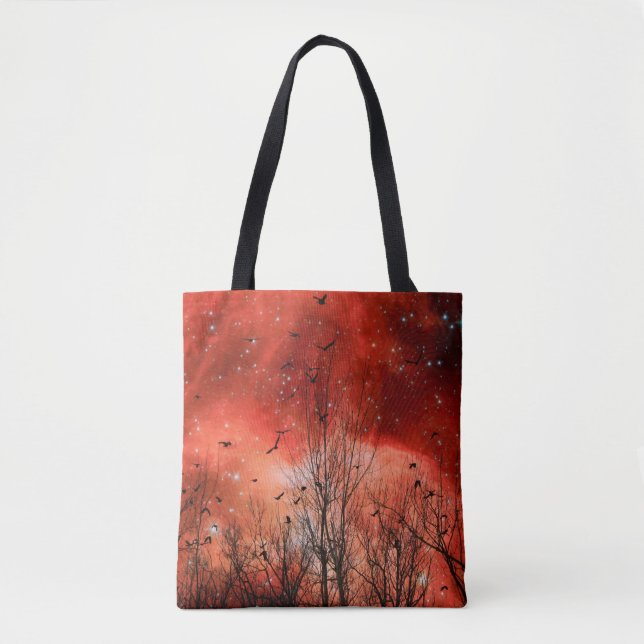 Red Star Lights Tote Bag (Front)