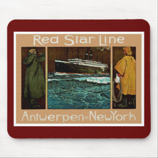 Red Star Line ~ Antwerpen-New York Mouse Mat