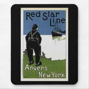 Red Star Line Mouse Mat