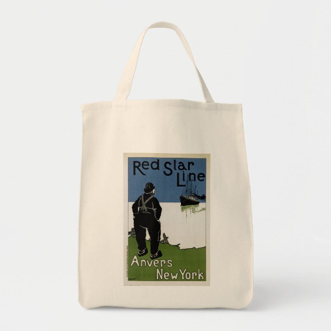 Red Star Line Tote Bag (Front)