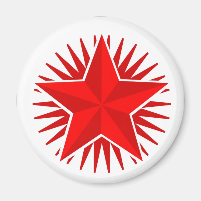 Red Star Magnet (Front)