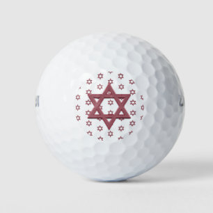 Red Star of David Seamless Golf Balls
