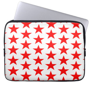 Red Star Pattern Laptop Sleeve