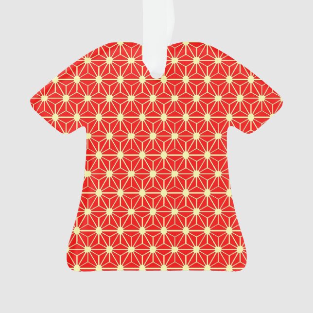 red star pattern with yellow line ornament (Front)