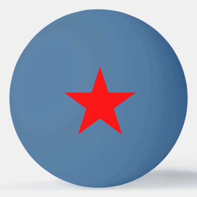 Red Star Ping Pong Ball (Front)
