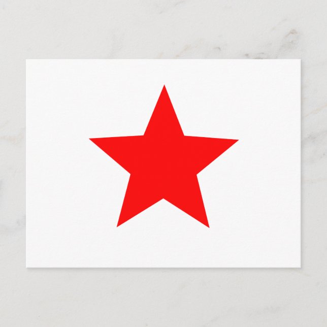 red star postcard (Front)