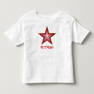 Red Star 'STAR!' toddler t-shirt white