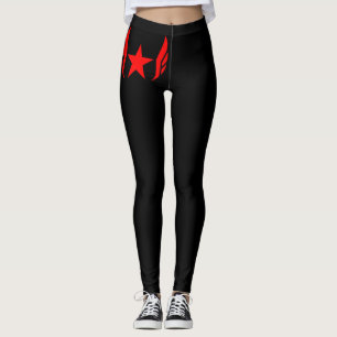 Red Star Track Club Leggings w/ Hip Logo