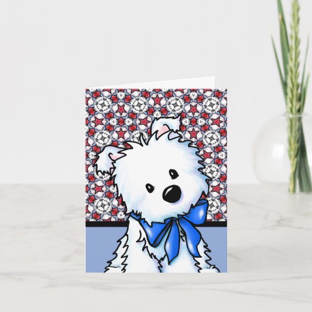 Red Star Westie Card (Front)