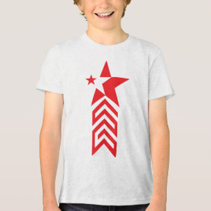Red Star with Chevron Arrows Tri-Blend Shirt