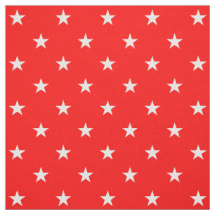 Red Stars Fabric
