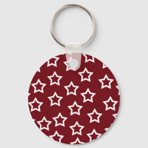 Red Stars Keychain