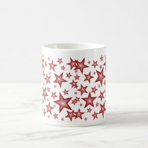 Red Stars mug white