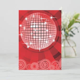 Red Stars Party Invitation