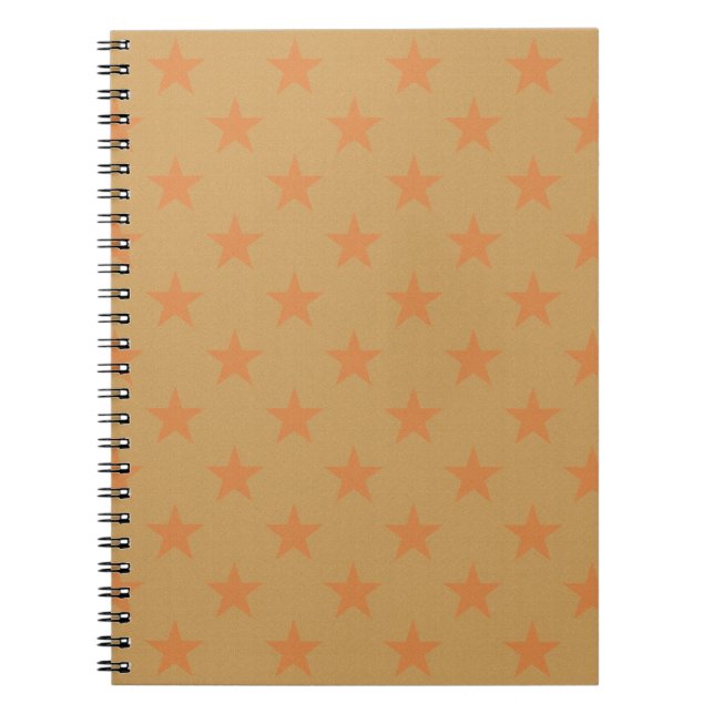 Red stars pattern notebook (Front)