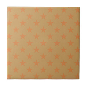 Red stars pattern tile