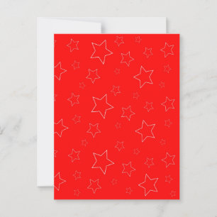 Red Stars Postcard