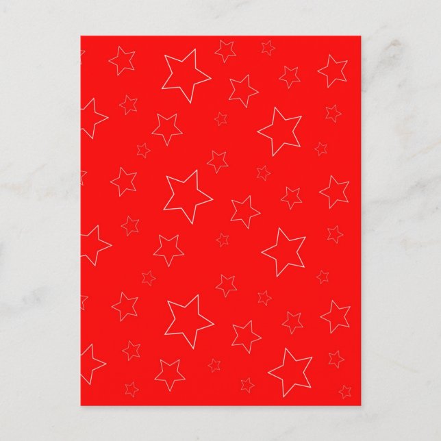 Red Stars Postcard (Front)