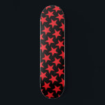 Red Stars Skateboard - Custom Colours<br><div class="desc">Red Stars</div>