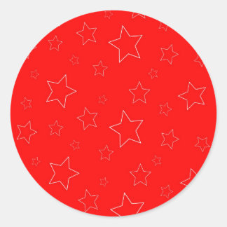 Red Stars Stickers
