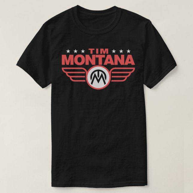 Red Stars Tim Montana T-Shirt (Design Front)
