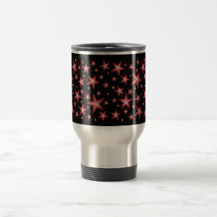 Red Stars travel/commuter mug black