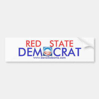 Red State Democrat Bumper Sticker